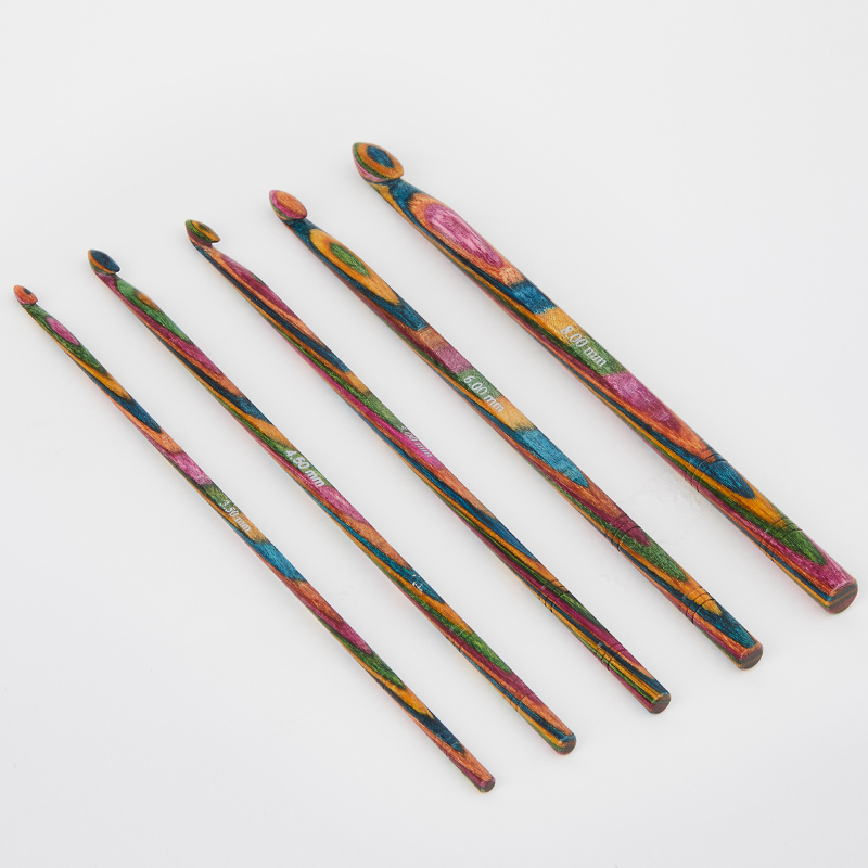 Symfonie Wood Single Ended Crochet Hook Set