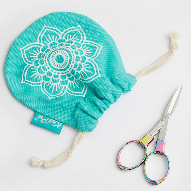 Travel Fold Up Scissors | Knitting & Crochet Notions | Rose Gold Silver Gold
